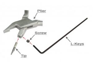 Tweed Loop Forming Plier Replacement Tip 2/Pk